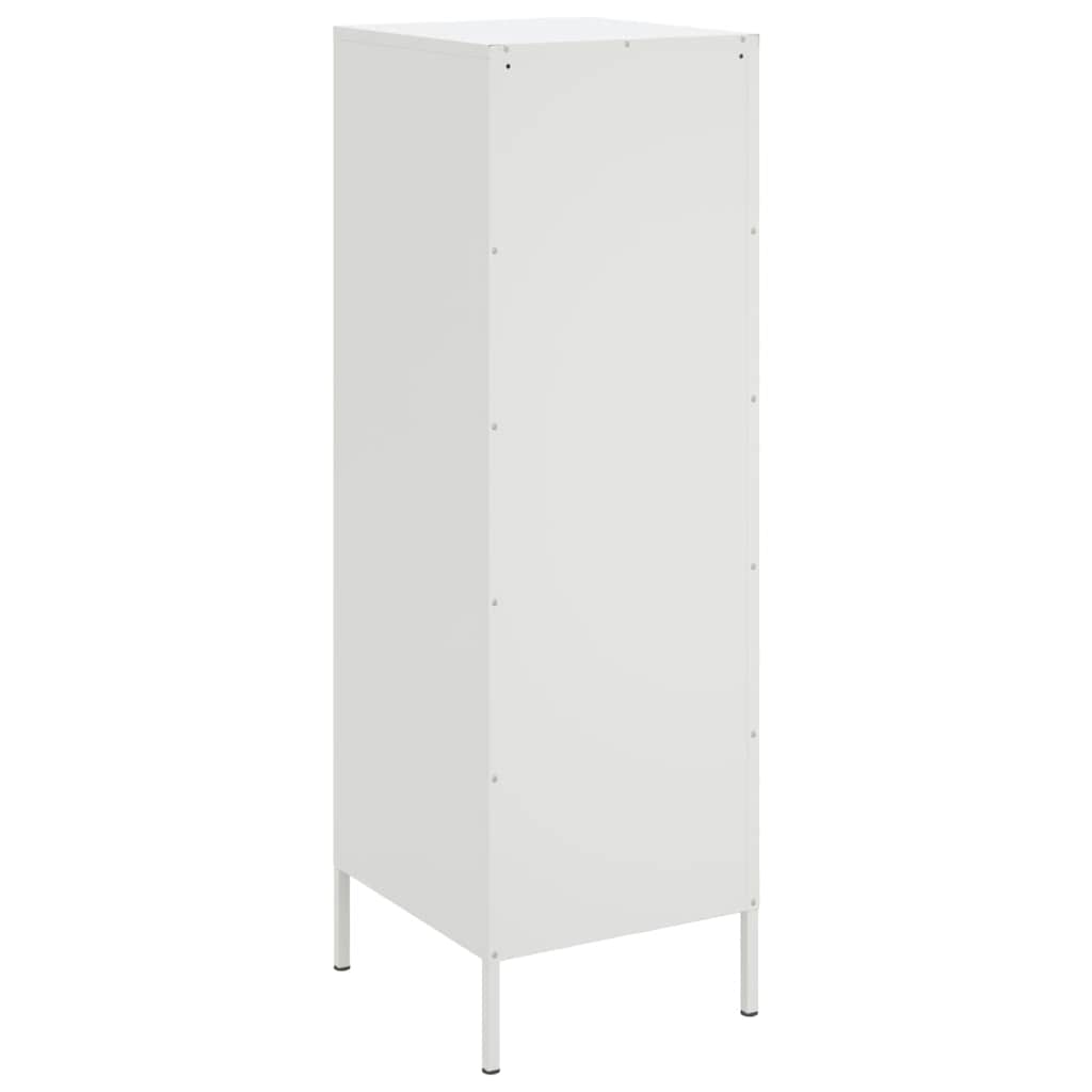 Highboard Weiß 36x39x113 cm Stahl