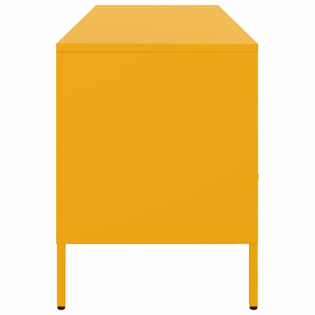 TV-Schrank Senfgelb 100,5x39x50,5 cm Stahl