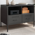 TV-Schrank Schwarz 68x39x50,5 cm Stahl