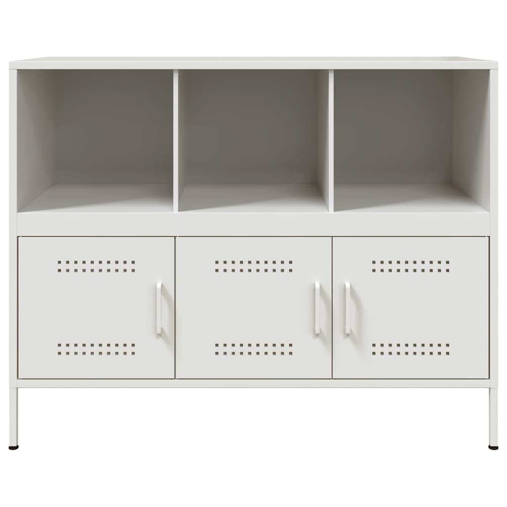 Sideboard Weiß 100,5x39x79 cm Stahl