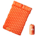 Doppel-Isomatte mit Kissen Selbstaufblasend Orange