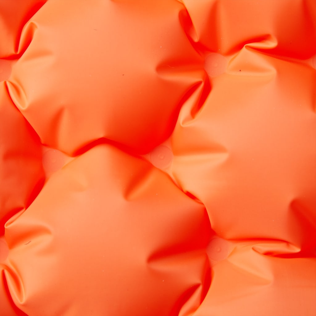Doppel-Isomatte mit Kissen Selbstaufblasend Orange