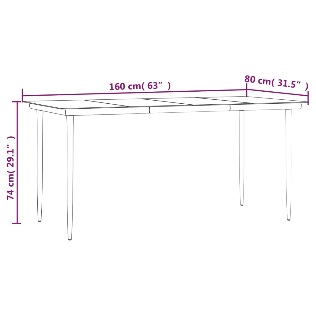 7-tlg. Garten-Essgruppe mit Kissen Beige Poly Rattan