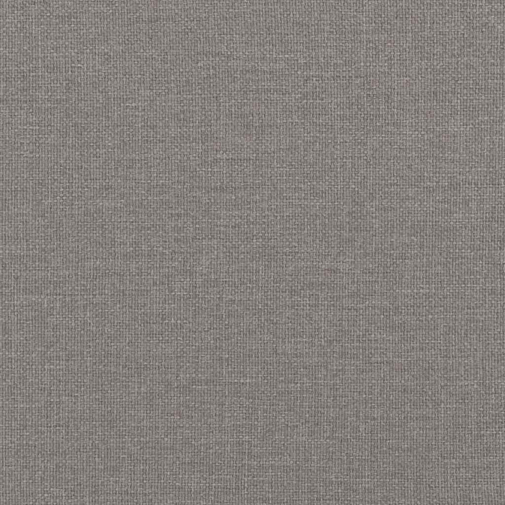 Chaiselongue mit Kissen Taupe Stoff