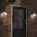 LED-Außenwandleuchten 2 Stk. Schwarz Aluminiumdruckguss