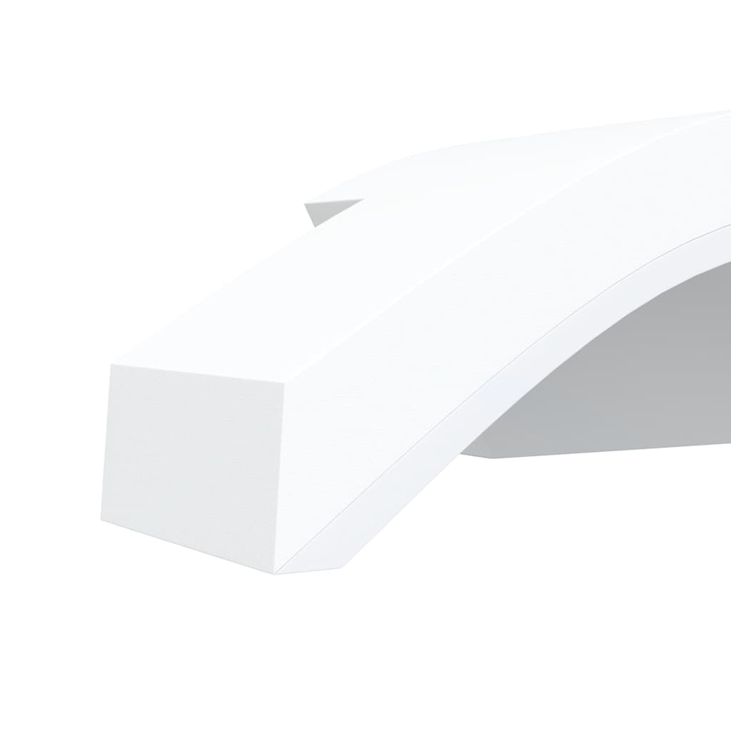 LED-Außenwandleuchten 2 Stk. Weiß Aluminiumdruckguss