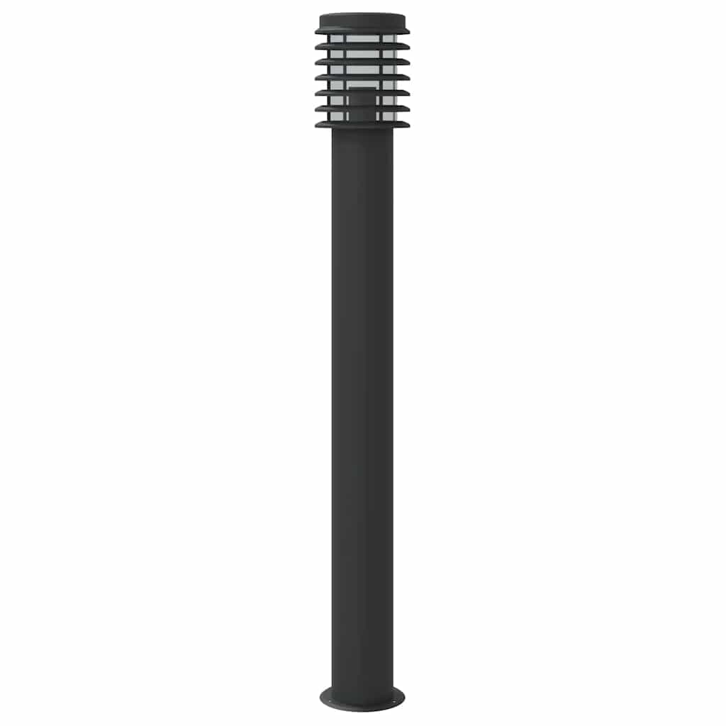 Wegeleuchten 3 Stk. Schwarz 110 cm Edelstahl