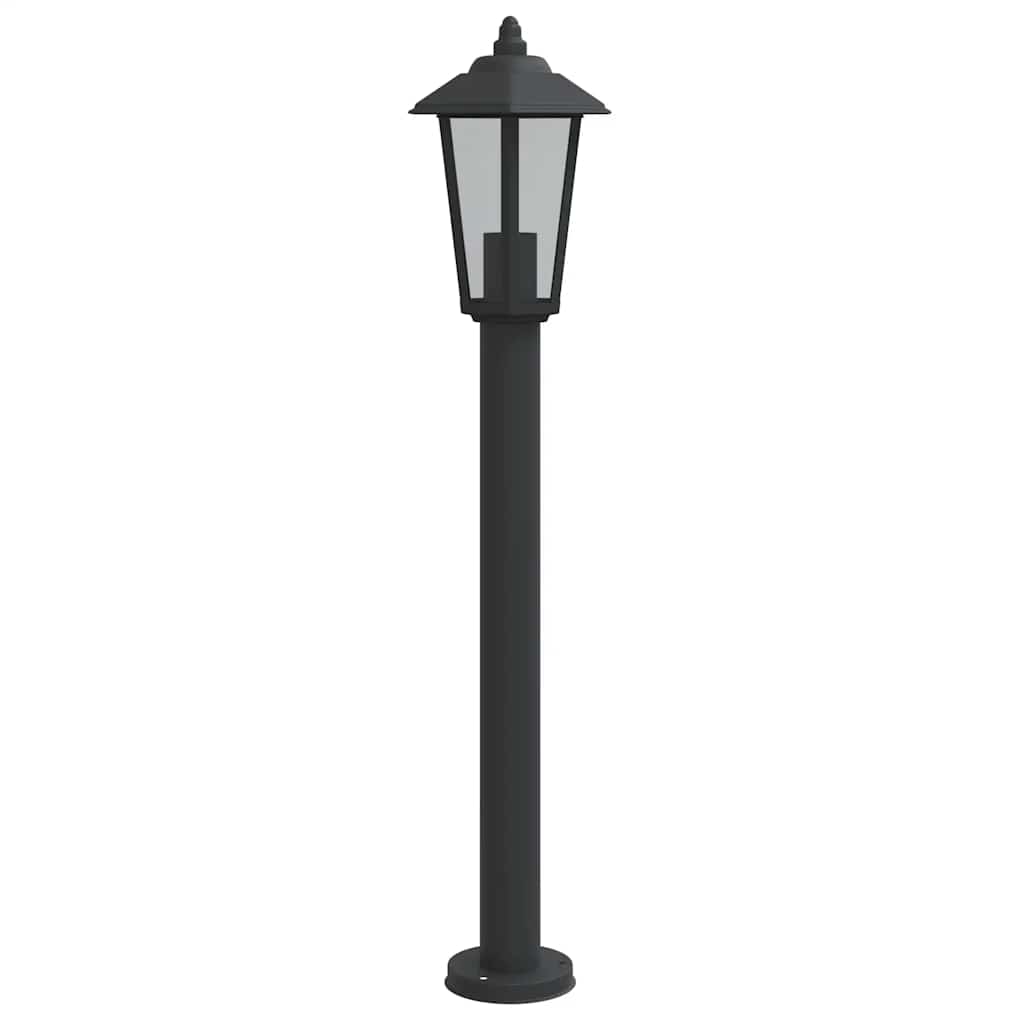 Wegeleuchte Schwarz 80 cm Edelstahl