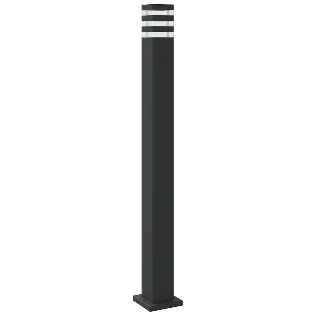 Wegeleuchten mit Bewegungsmelder 3 Stk. Schwarz 110cm Aluminium