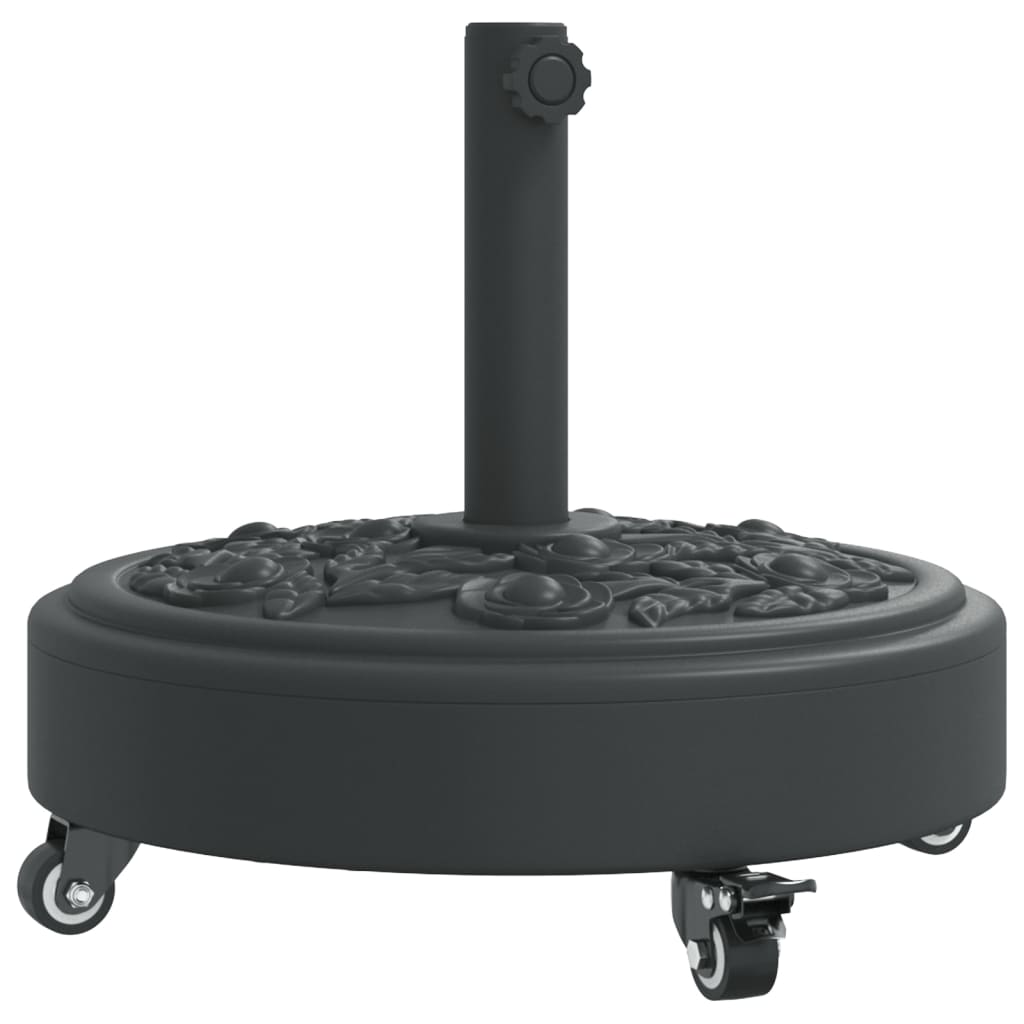 Sonnenschirmständer mit Rollen für Ø38/48 mm Mast 27 kg Rund