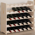 Weinregal 67,5x25x60 cm Massivholz Kiefer