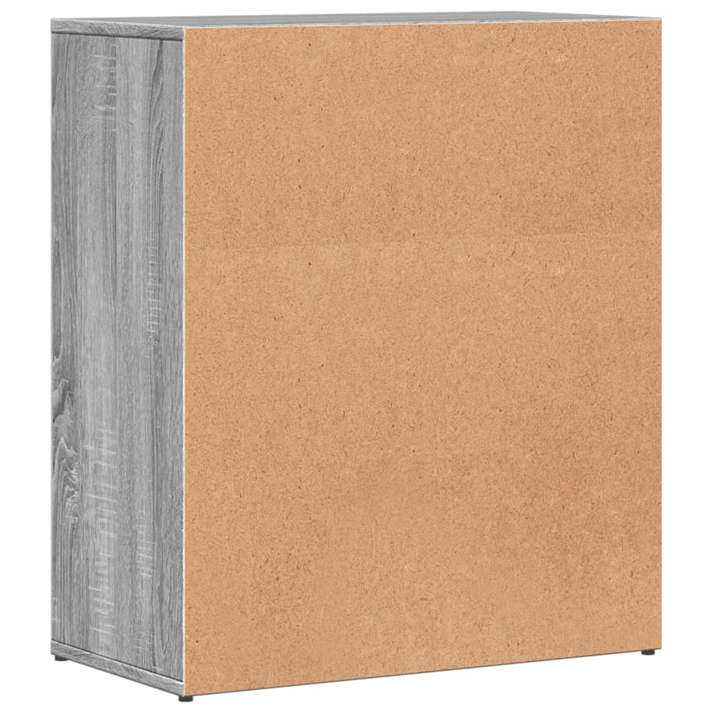 Sideboards 2 Stk. Grau Sonoma-Eiche 60x31x70 cm Holzwerkstoff