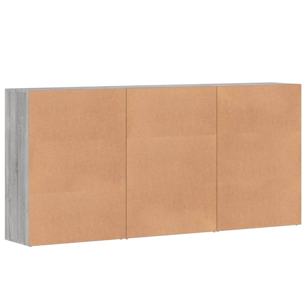 Sideboards 3 Stk. Grau Sonoma 60x31x84 cm Holzwerkstoff