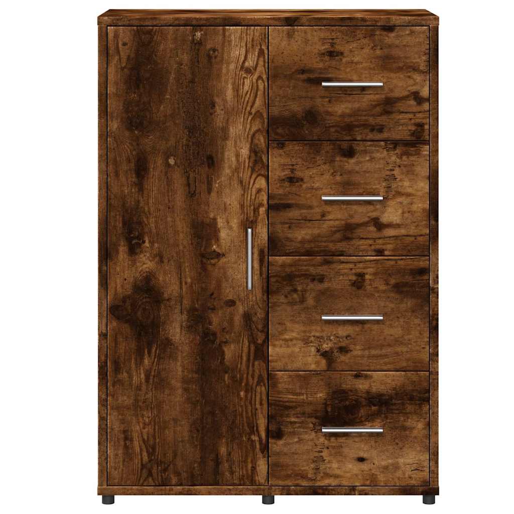 Sideboards 2 Stk. Räuchereiche 60x31x84 cm Holzwerkstoff