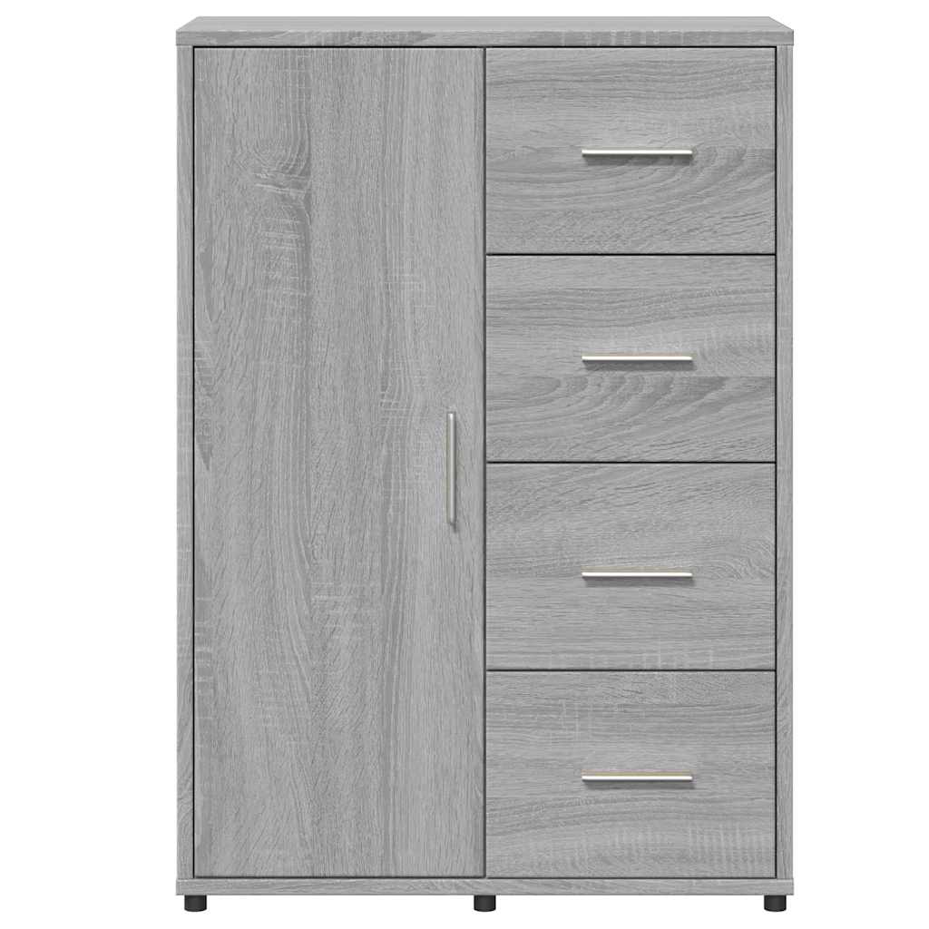 Sideboards 2 Stk. Grau Sonoma 60x31x84 cm Holzwerkstoff