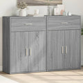 Sideboards 2 Stk. Grau Sonoma 60x30x84 cm Holzwerkstoff