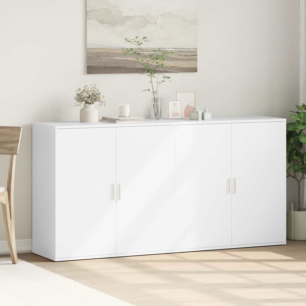 Sideboards 2 Stk. Weiß 79x38x80 cm Holzwerkstoff