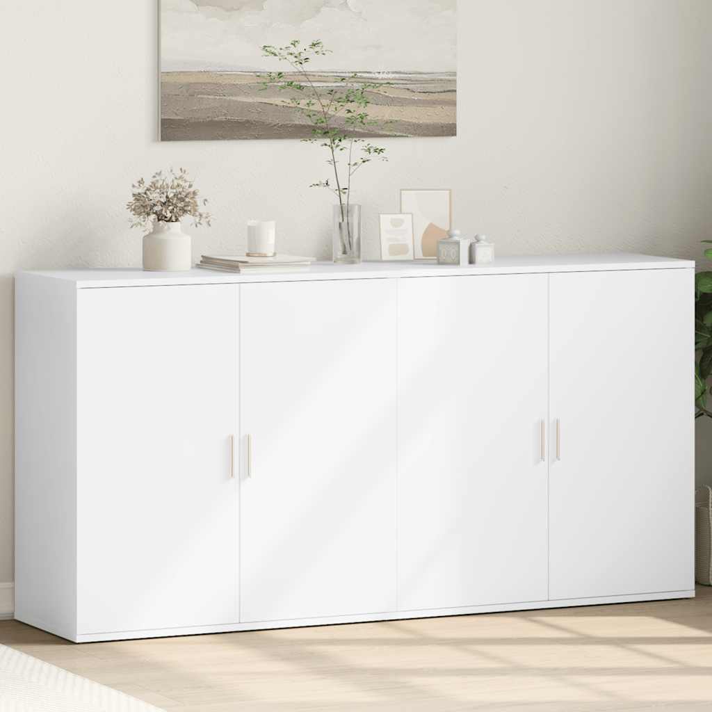 Sideboards 2 Stk. Weiß 79x38x80 cm Holzwerkstoff