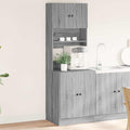 Küchenschrank Grau Sonoma 60x50x180 cm Holzwerkstoff