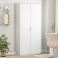 Highboard Weiß 80x35x180 cm Holzwerkstoff