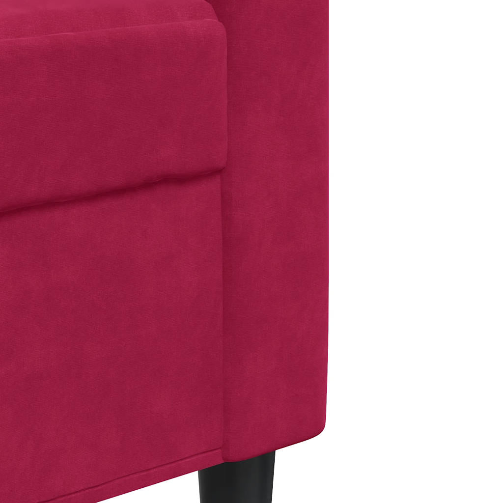 Sessel Weinrot 60 cm Samt