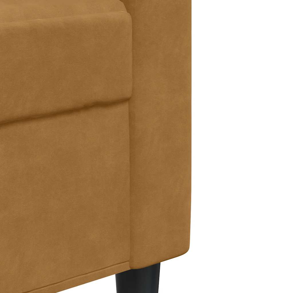 Sessel Braun 60 cm Samt