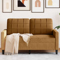 2-Sitzer-Sofa Braun 120 cm Samt
