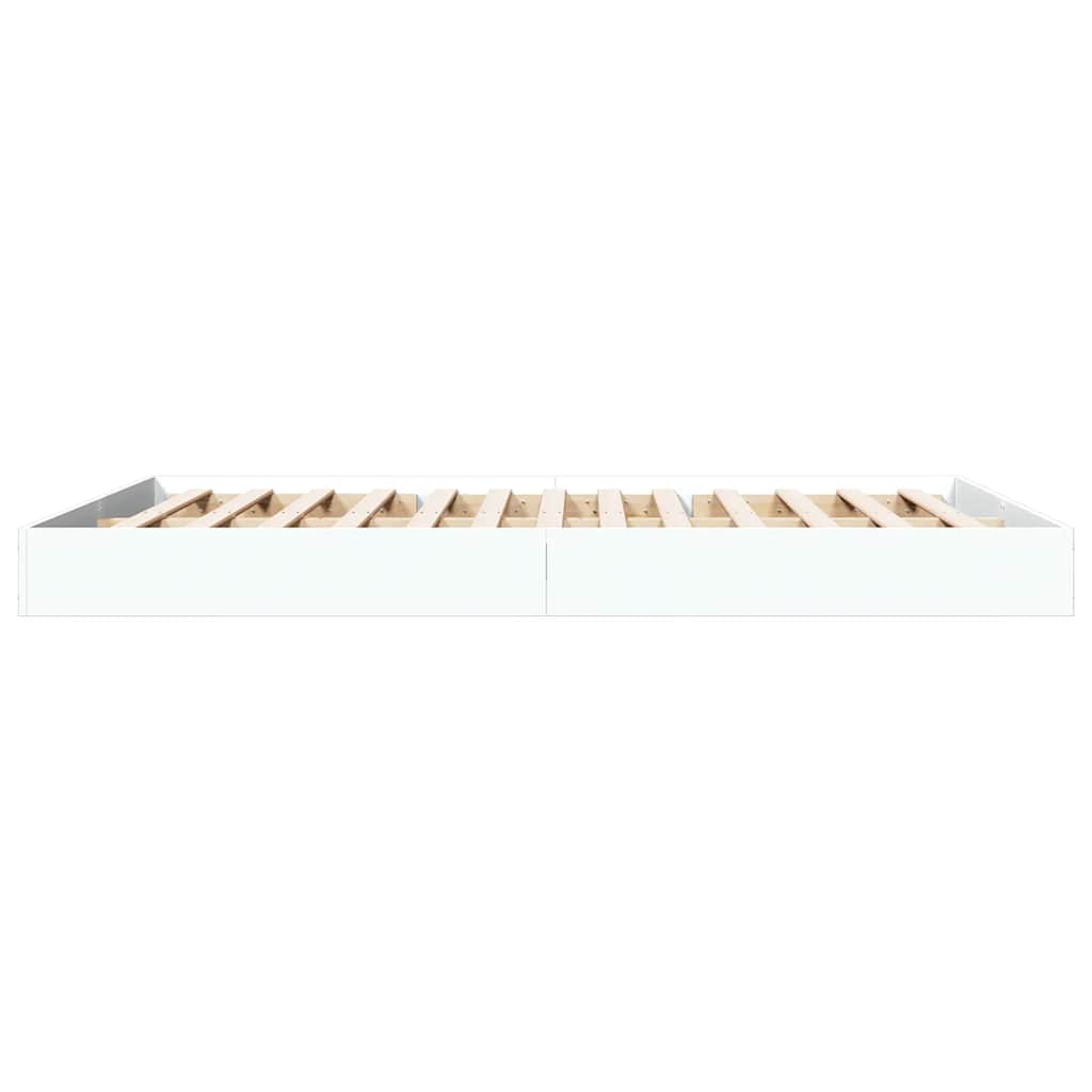 Bettgestell Weiß 150x200 cm Holzwerkstoff