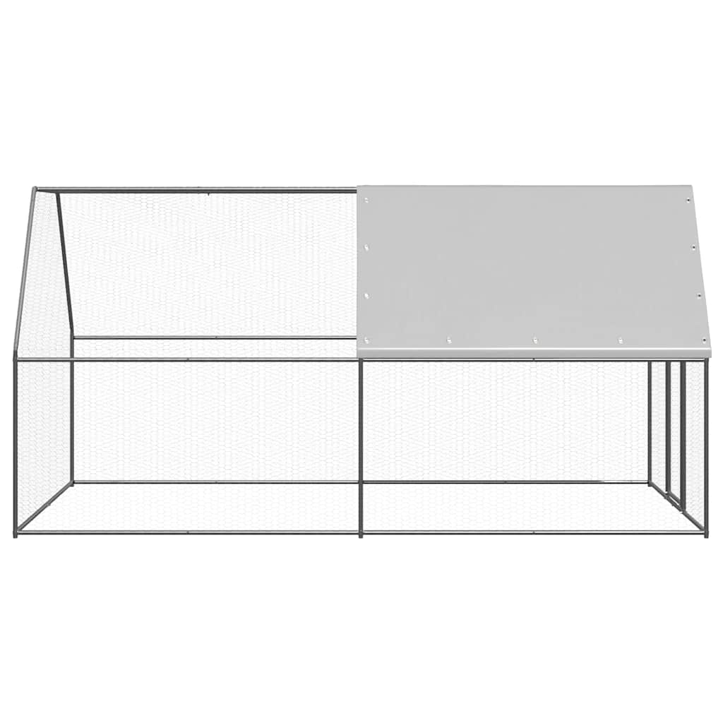 Hühnerkäfig 2x4x2 m Verzinkter Stahl