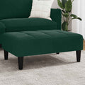 Fußhocker Dunkelgrün 77x55x31 cm Samt