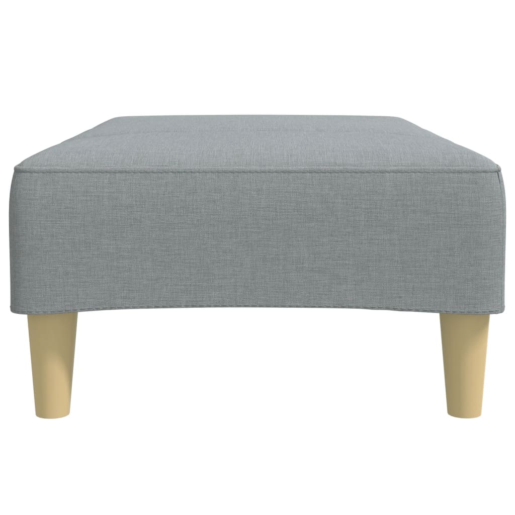 Fußhocker Hellgrau 77x55x31 cm Stoff