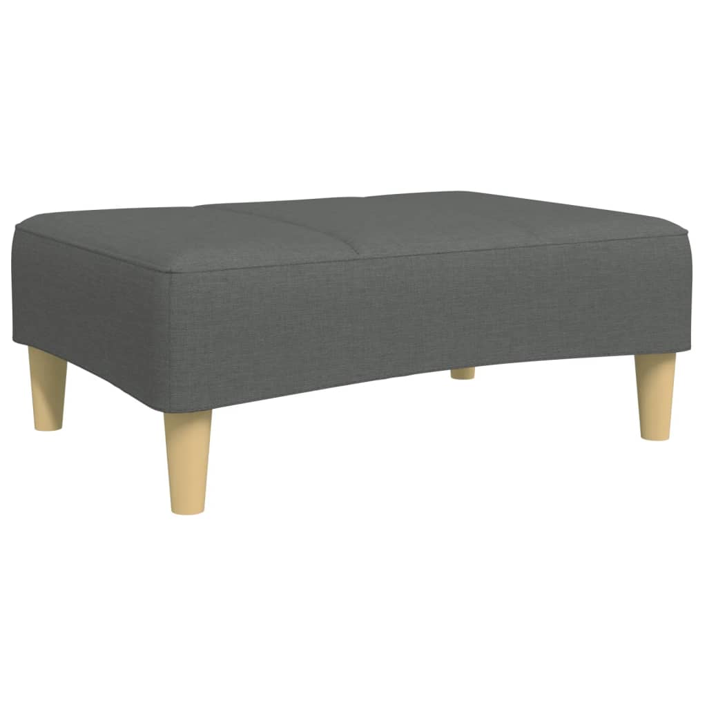 Fußhocker Dunkelgrau 77x55x31 cm Stoff