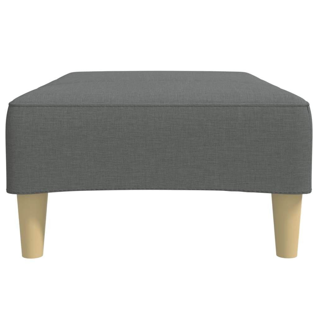 Fußhocker Dunkelgrau 77x55x31 cm Stoff