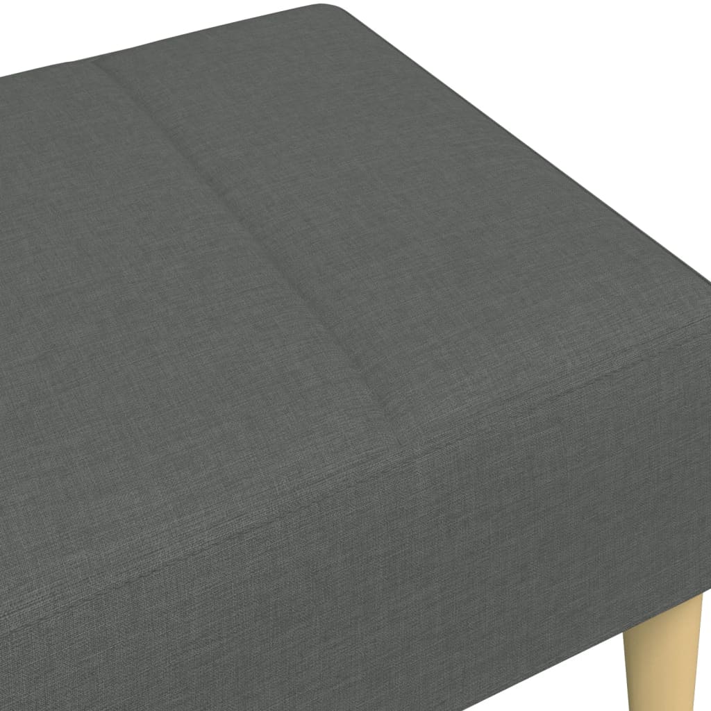 Fußhocker Dunkelgrau 77x55x31 cm Stoff