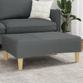 Fußhocker Dunkelgrau 77x55x31 cm Stoff