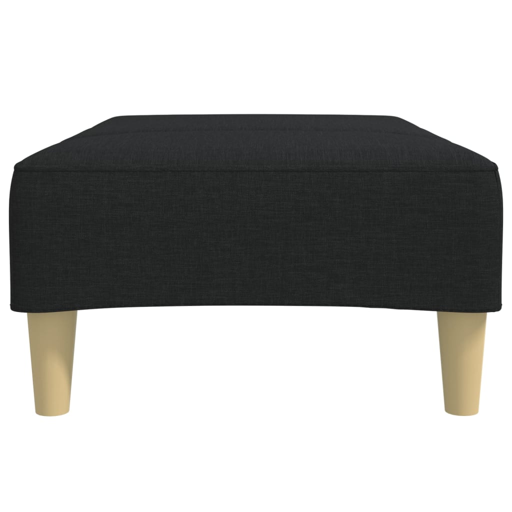 Fußhocker Schwarz 77x55x31 cm Stoff