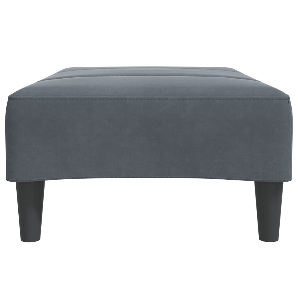 Fußhocker Dunkelgrau 77x55x31 cm Samt