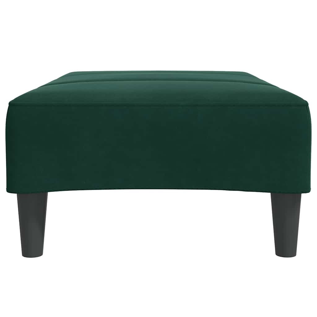 Fußhocker Dunkelgrün 77x55x31 cm Samt