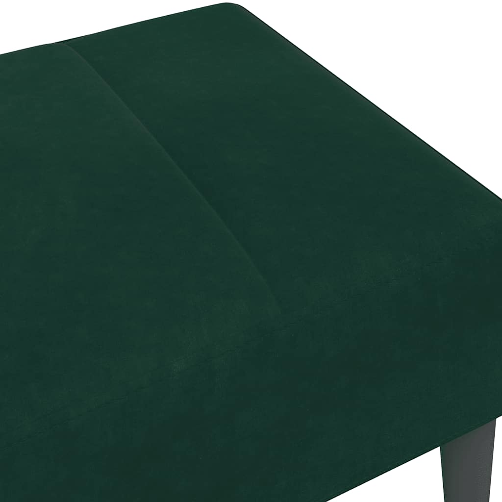Fußhocker Dunkelgrün 77x55x31 cm Samt