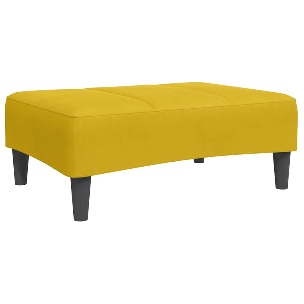 Fußhocker Gelb 77x55x31 cm Samt