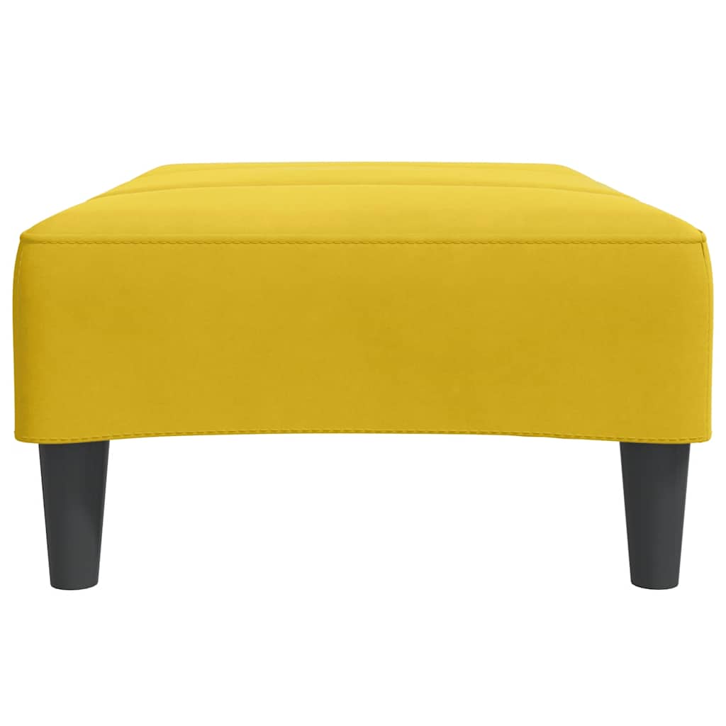 Fußhocker Gelb 77x55x31 cm Samt