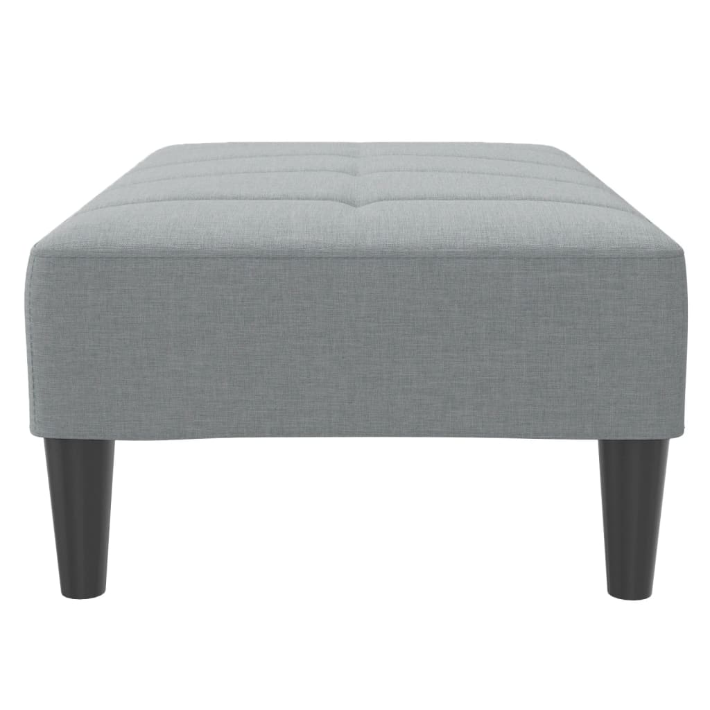 Fußhocker Hellgrau 77x55x31 cm Stoff