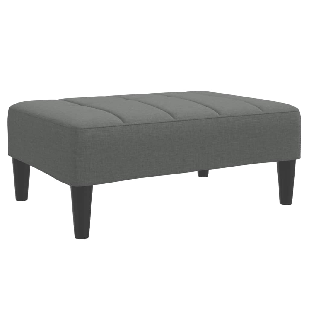 Fußhocker Dunkelgrau 77x55x31 cm Stoff