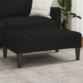 Fußhocker Schwarz 77x55x31 cm Stoff