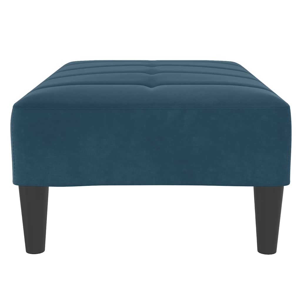Fußhocker Blau 77x55x31 cm Samt