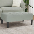 Fußhocker Hellgrau 77x55x31 cm Samt