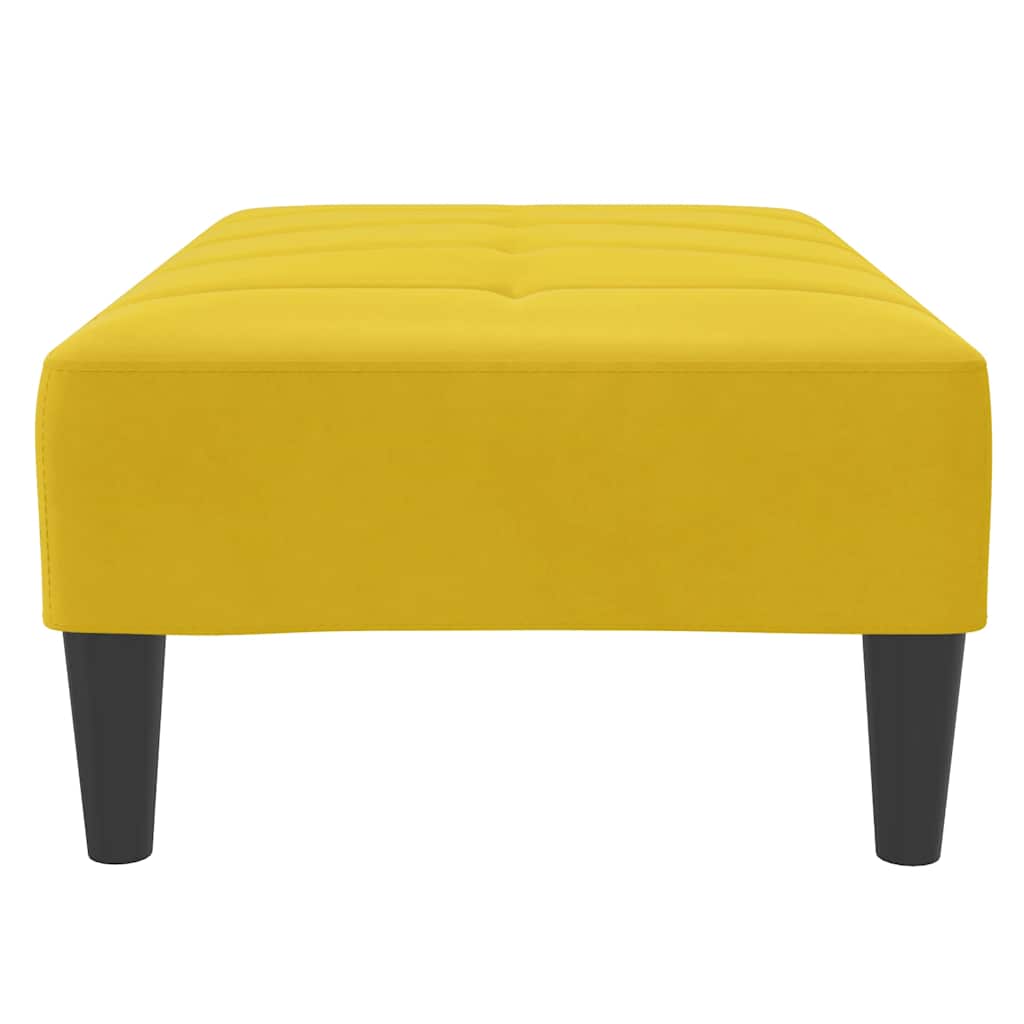Fußhocker Gelb 77x55x31 cm Samt