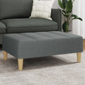 Fußhocker Dunkelgrau 77x55x31 cm Stoff