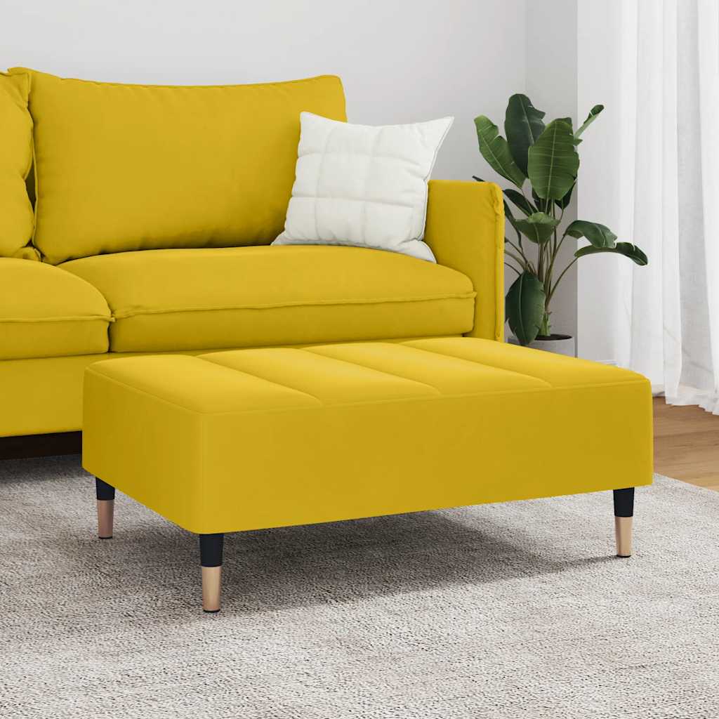 Fußhocker Gelb 77x55x31 cm Samt