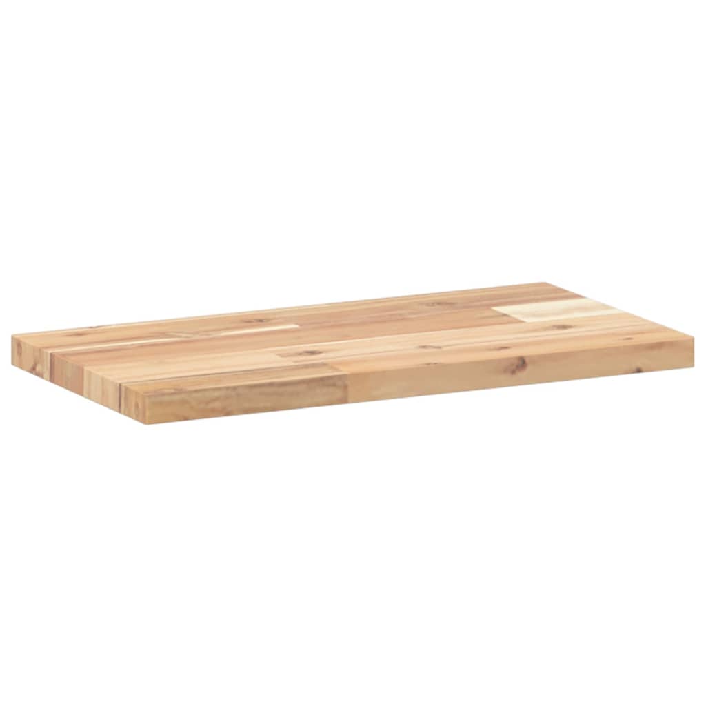 Schweberegale 2 Stk. 60x20x2 cm Massivholz Akazie Unbehandelt